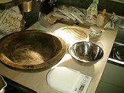 我が家のそば打ち道具一式